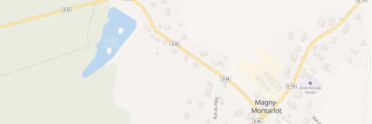 Plan du 3 Rue de Longchamp à Magny-Montarlot