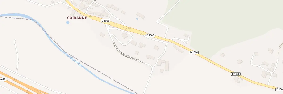 Plan du 1 Rte de Sérézin - de - la - Tour à Cessieu