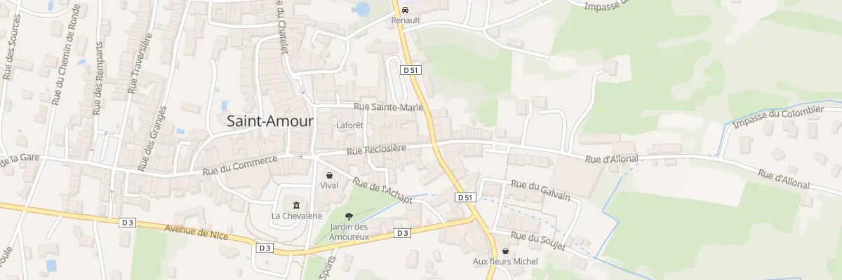 Plan du 25 Rue Reclosière à Saint-Amour