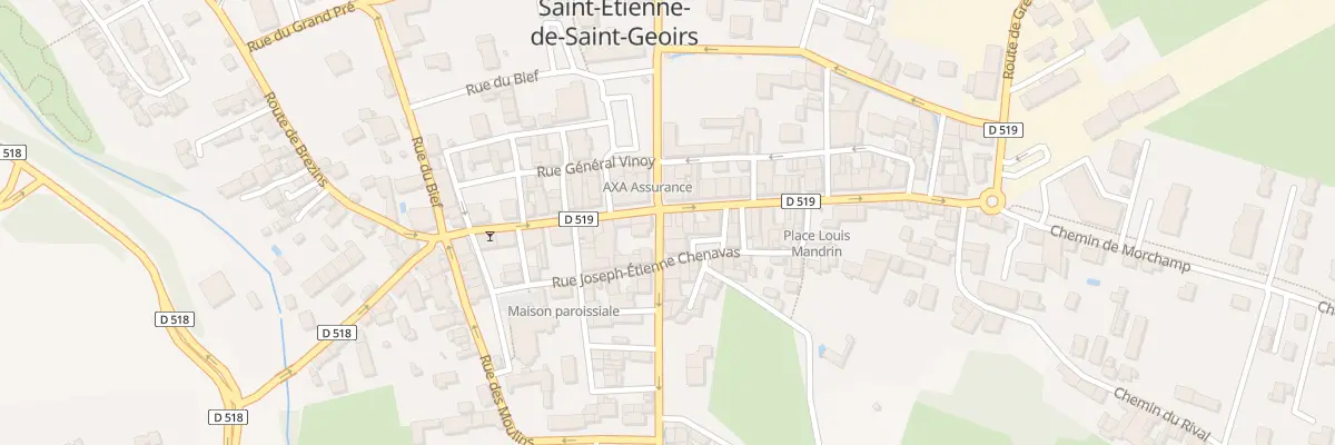Plan du 34 Grande Rue Octave Chenavas à Saint-Étienne-de-Saint-Geoirs