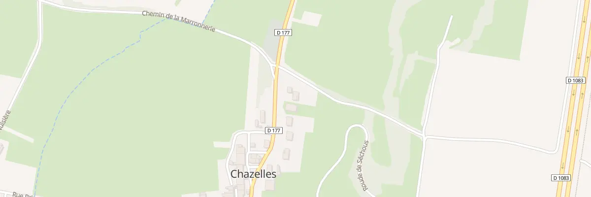 Plan du 1000 Rue Principale Chazelles aux Trois-Châteaux