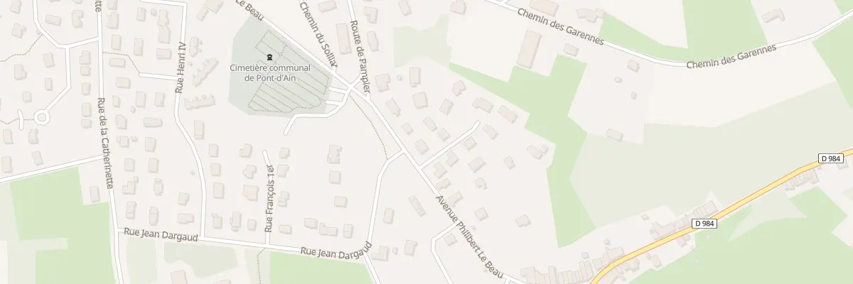 Plan du 5228 Rue Philibert-le-beau à Pont-d’Ain