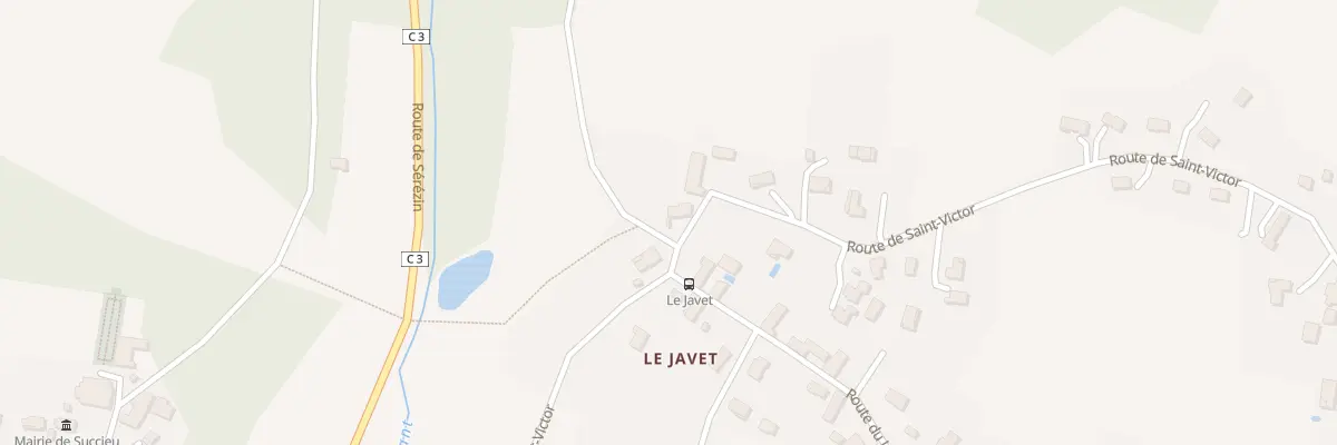Plan du 1009 Rte de Saint Victor à Succieu