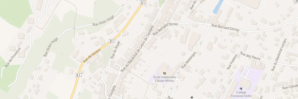 Plan du 142 Rue du Marechal de Lattre à Nogent