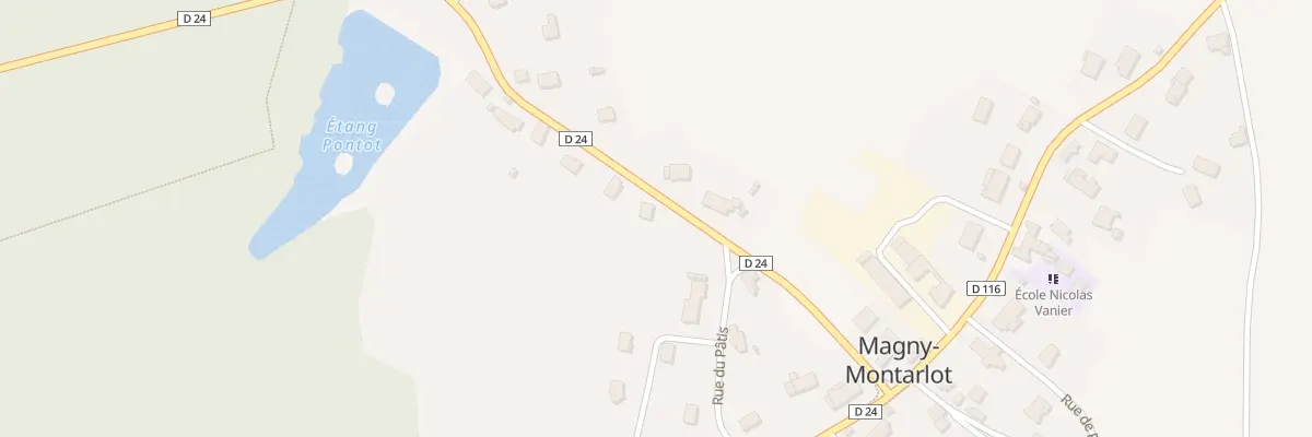 Plan du 1 Rue de Longchamp à Magny-Montarlot