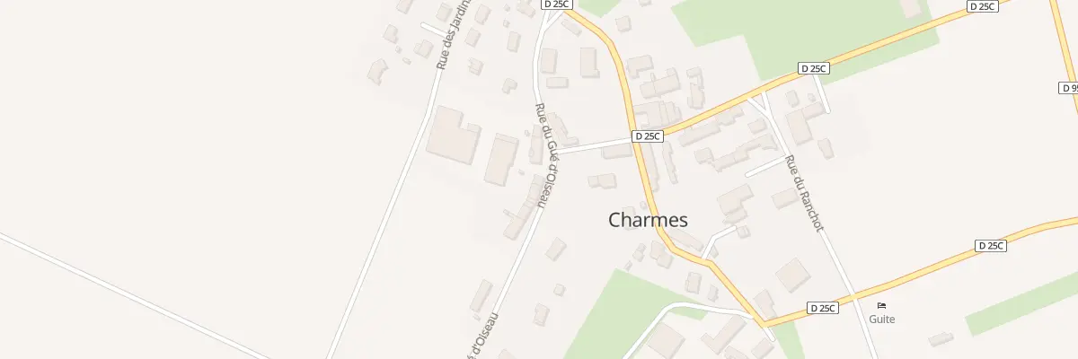 Plan du 8 Rue du Gué d’Oiseau à Charmes
