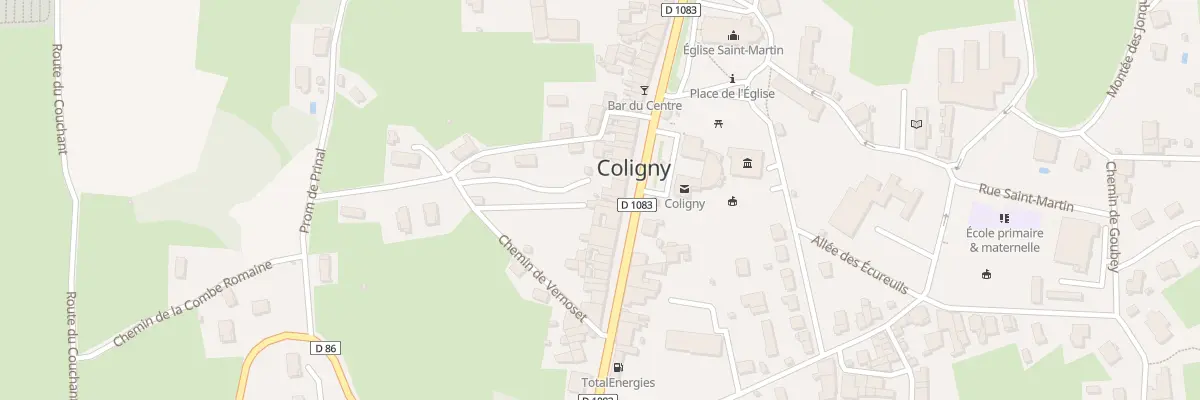 Plan du 219 Grande Rue à Coligny