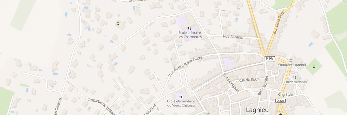 Plan du 92 Rue de la Grosse Pierre à Lagnieu