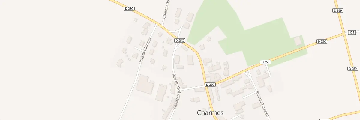 Plan du 1 Rue du Gué d’Oiseau à Charmes