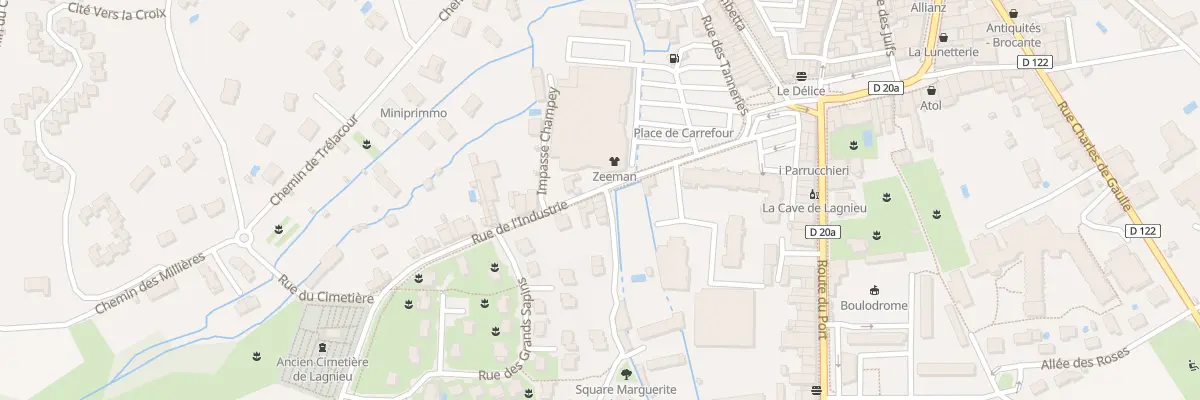 Plan du 8 Rue du Pognat à Perrex