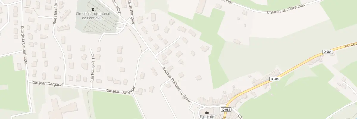 Plan du 32 Rue Philibert-le-beau à Pont-d’Ain