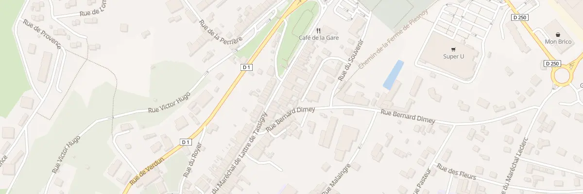 Plan du 170B Rue du Marechal de Lattre à Nogent