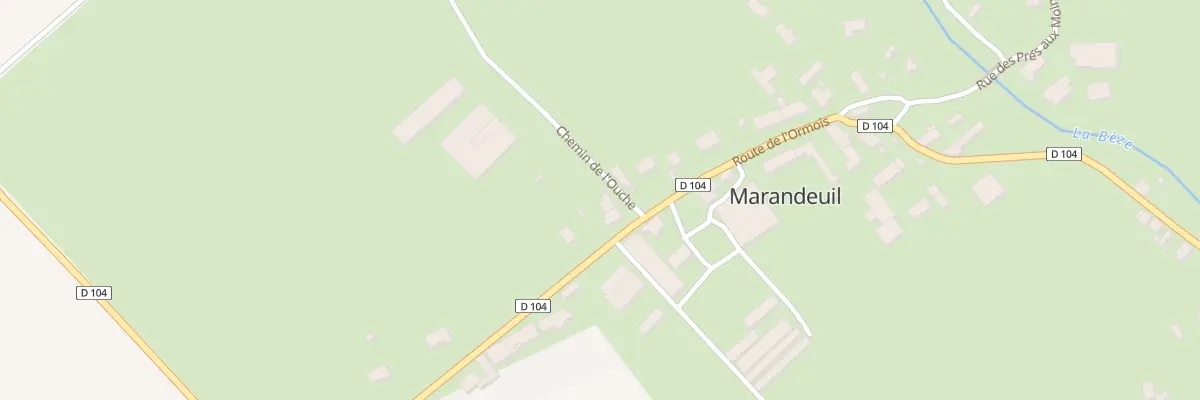 Plan du 1 Che de l’Ouche à Marandeuil