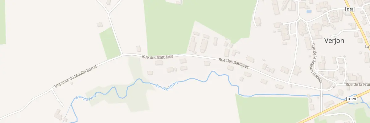 Plan du 392 Rue des Battieres à Verjon