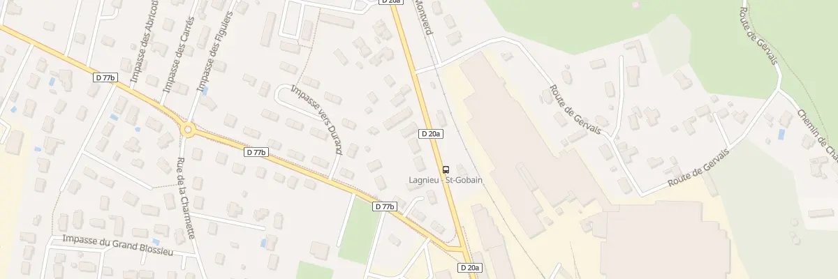 Plan du 695 Rte de Bourg à Lagnieu