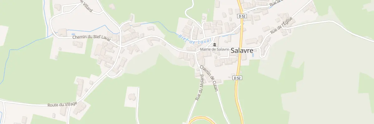 Plan du 13 Rte du Village à Salavre