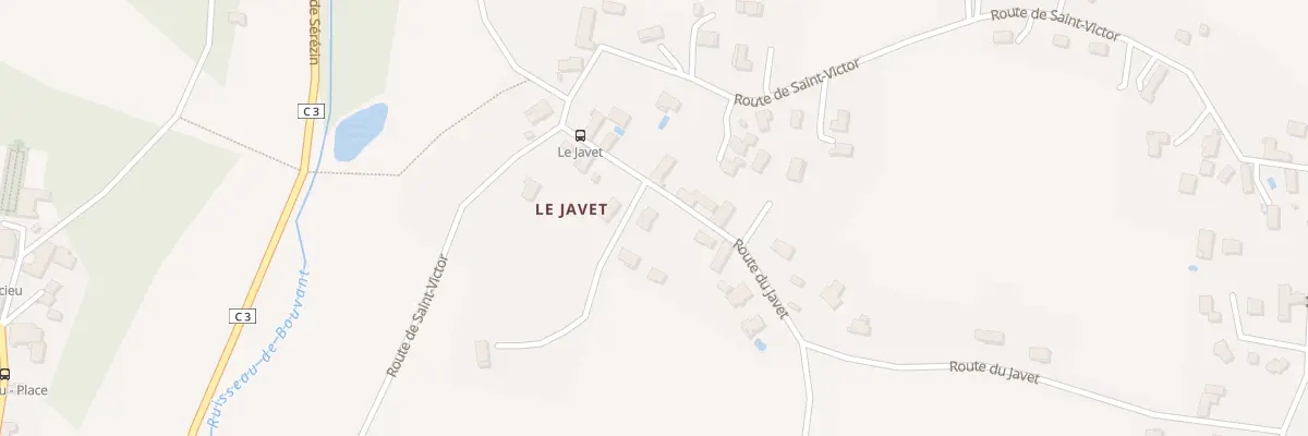 Plan du 112 Rte du Javet à Succieu