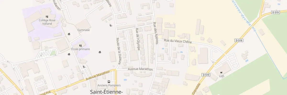 Plan du 16 Rue de l’Olympe à Saint-Étienne-de-Saint-Geoirs