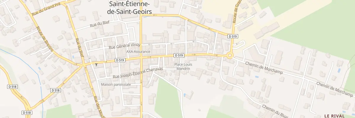 Plan du 60 Grande Rue Octave Chenavas à Saint-Étienne-de-Saint-Geoirs