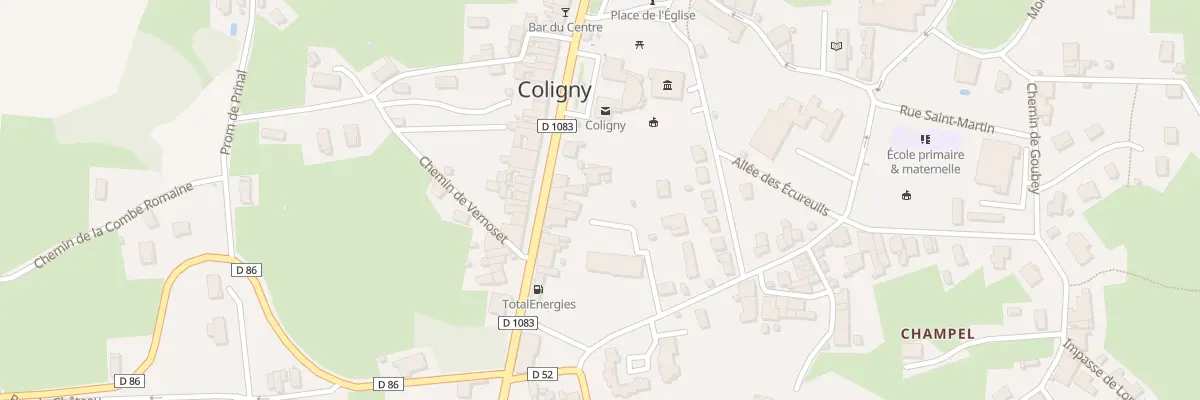Plan du 150 Gr Grande Rue à Coligny