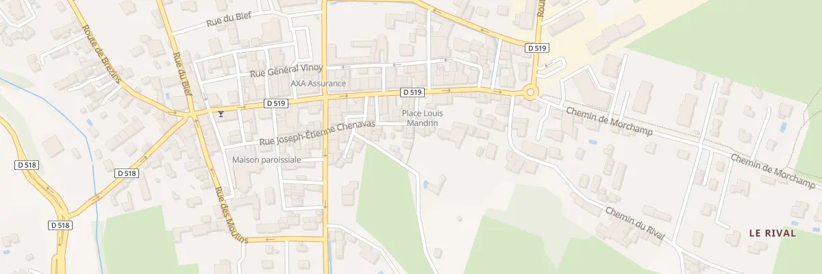 Plan du 30B Rue Joseph Etienne Chenavas à Saint-Étienne-de-Saint-Geoirs