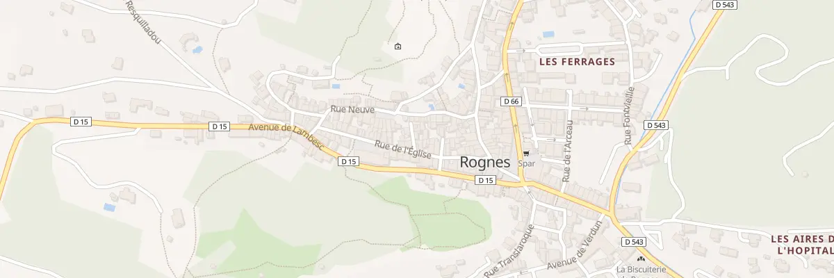 Plan du 2 Tra de la Goule à Rognes