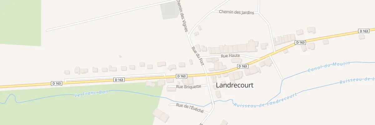 Plan du 25 Rue Basse à Landrecourt-Lempire