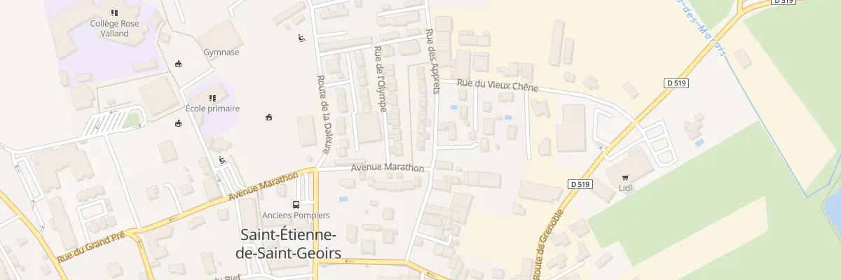 Plan du 13 Rue de l’Olympe à Saint-Étienne-de-Saint-Geoirs