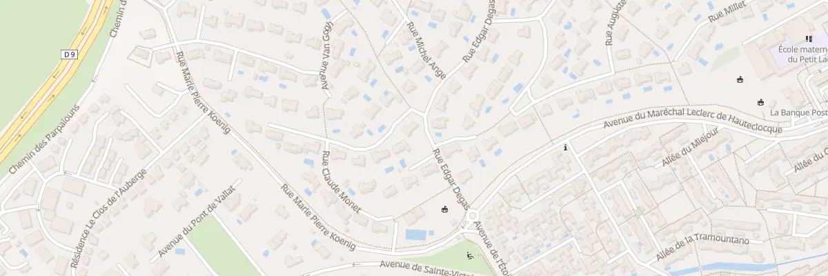 Plan du 1 Rue Monet à Cabriès