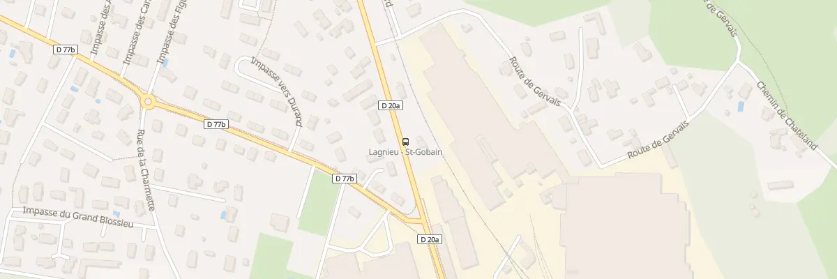 Plan du 654 Rte de Bourg à Lagnieu