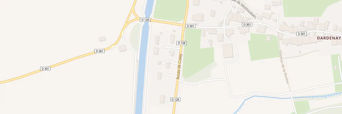 Plan du 8 Rte de Cusey A Dardenay à Choilley-Dardenay