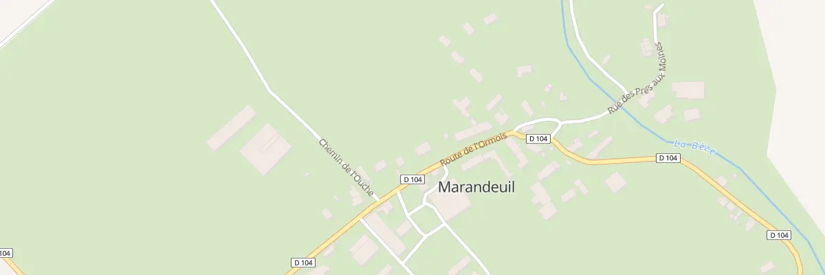 Plan du 6 Rte de l’Ormois à Marandeuil