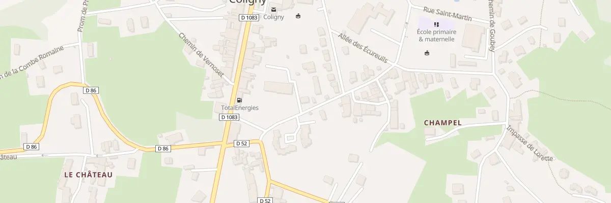 Plan du 85 Rue de Champel à Coligny