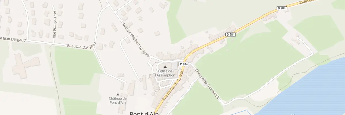 Plan du 14 Rue Philibert-le-beau à Pont-d’Ain