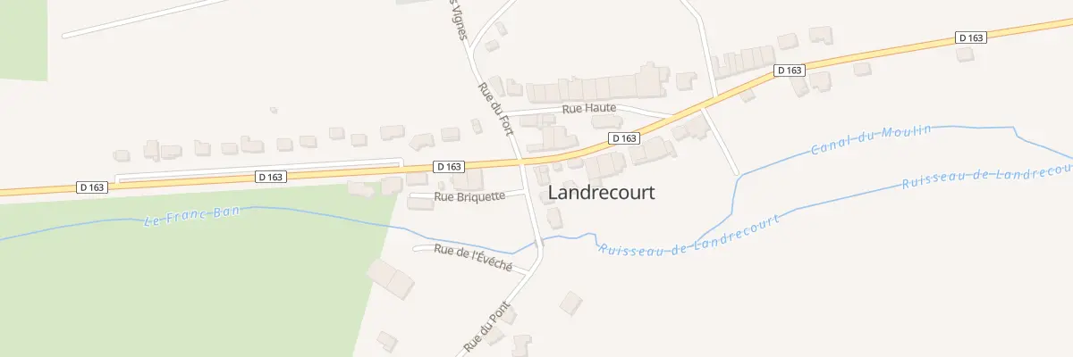 Plan du 1B Rue du Franc Ban à Landrecourt-Lempire