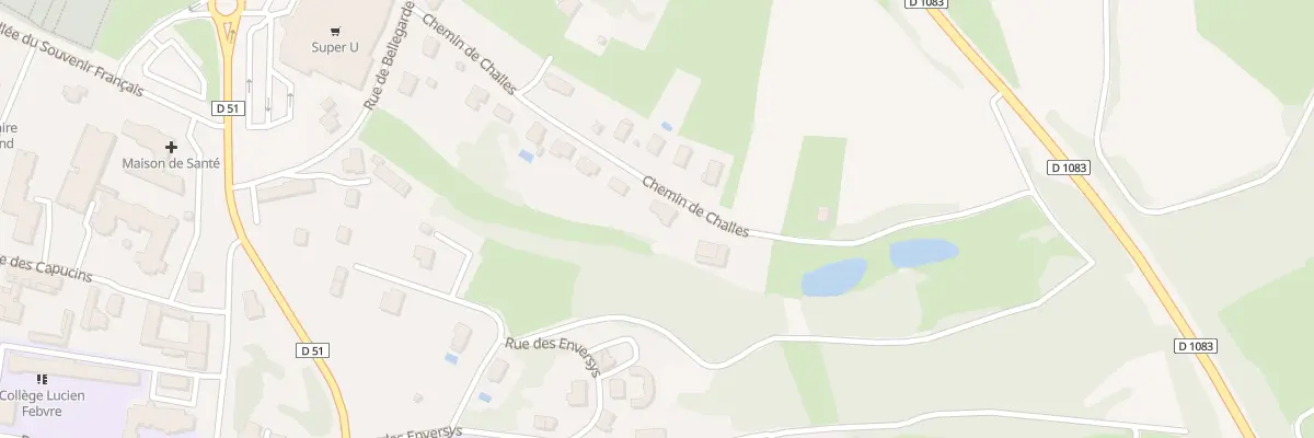 Plan du 14 Che de Challes à Saint-Amour