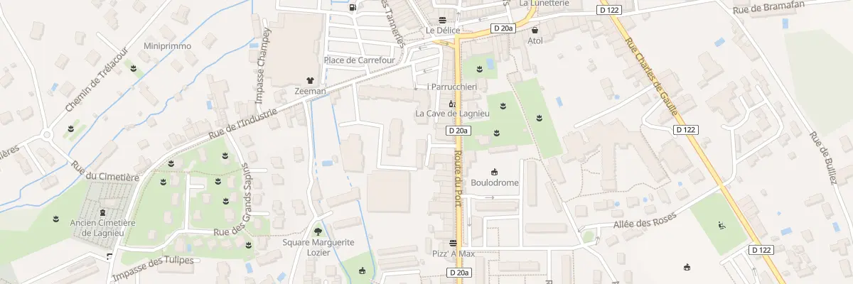 Plan du 28B Rte du Port à Lagnieu