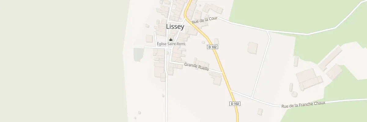 Plan du 13 Rue de l’Eglise à Lissey