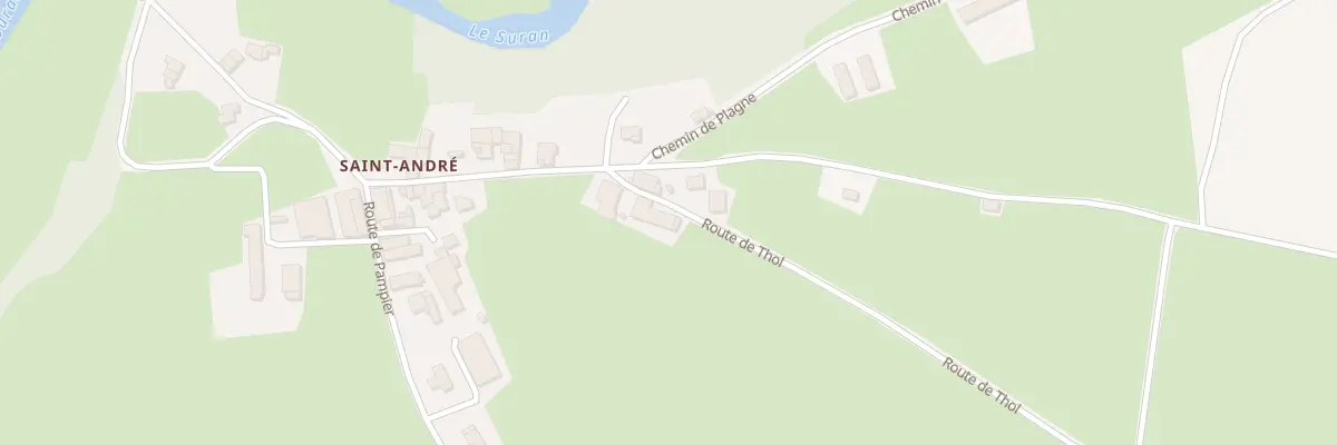 Plan du 44 Rte de Thol à Briord