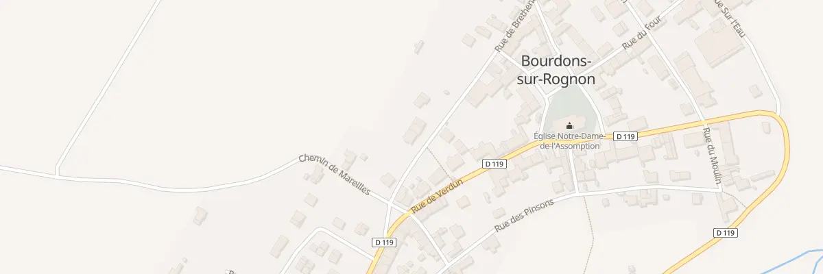 Plan du 18 Rue de Brethenay à Bourdons-sur-Rognon
