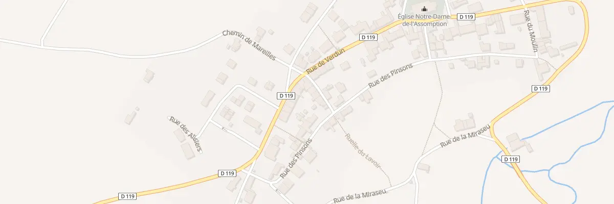 Plan du 33 Rue de Verdun à Bourdons-sur-Rognon