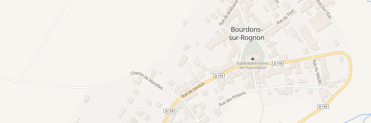 Plan du 16 Rue de Brethenay à Bourdons-sur-Rognon