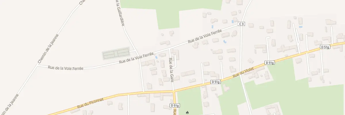 Plan du 102 Rue de la Gare à Longechenal