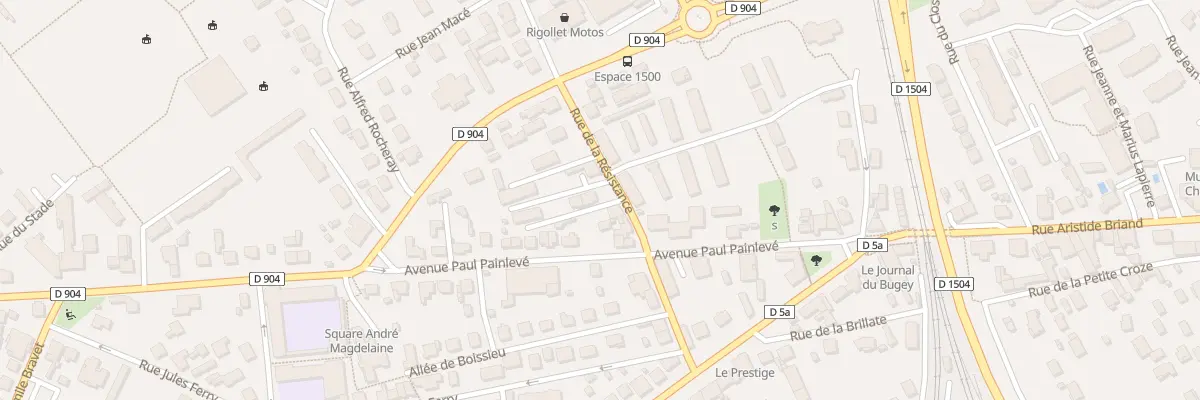 Plan du 13T Rue de la Résistance à Ambérieu-en-Bugey