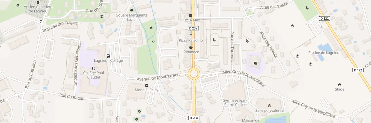 Plan du 76B Rte du Port à Lagnieu
