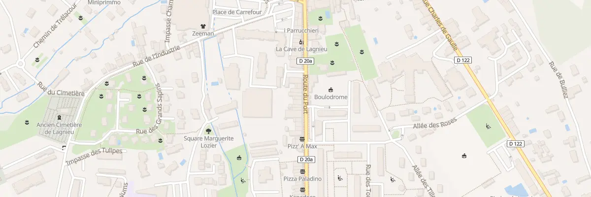 Plan du 9999 Rte du Port à Lagnieu