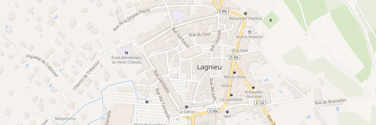 Plan du 12 Rue de la Paix à Lagnieu