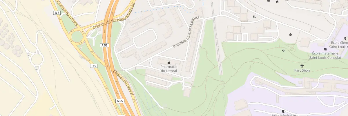 Plan du 358 Che du Littoral à Marseille 15e Arrondissement