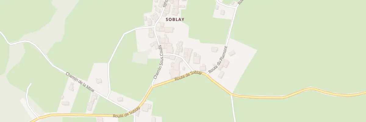 Plan de Soblay à Saint-Martin-du-Mont