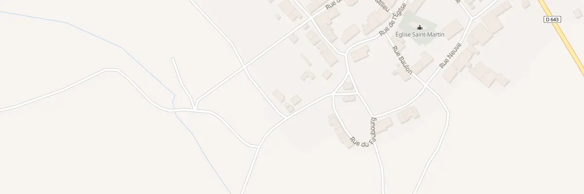 Plan du 1 Rue du Faubourg à Thonne-le-Thil
